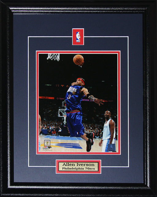 Allen Iverson Philadelphia 76ers 8x10 Basketball Collector Frame