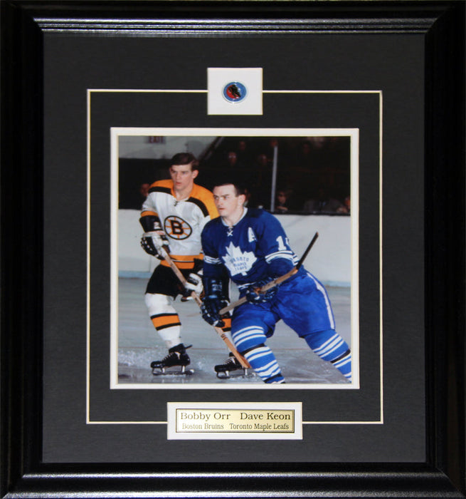 Bobby Orr Boston Bruins & Dave Keon Toronto Maple Leafs 8x10 Hockey Frame