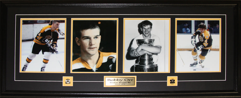 Bobby Orr Boston Bruins Oshawa Generals 4 Photograph Hockey Collector Frame
