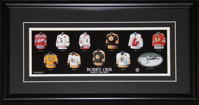 Bobby Orr Boston Bruins Oshawa Generals Jersey Evolution Hockey Frame