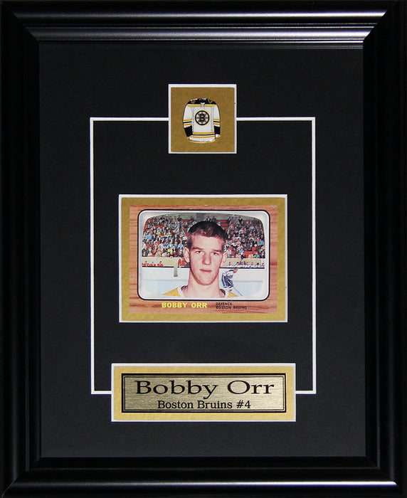 Bobby Orr Boston Bruins Replica Rookie Card Hockey Collector Frame