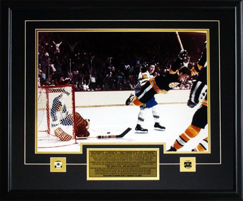 Bobby Orr Boston Bruins The Goal Color 16x20 Boston Bruins Hockey Frame