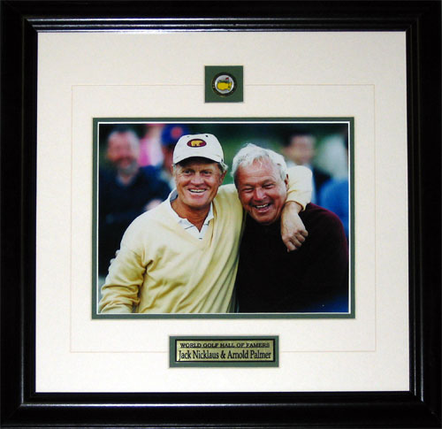 Jack Nicklaus & Arnold Palmer PGA Golf Legends 8x10 Collector Frame