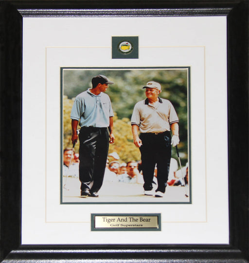 Tiger Woods & Jack Nicklaus "Tiger & The Golden Bear" PGA Golf 8x10 Frame