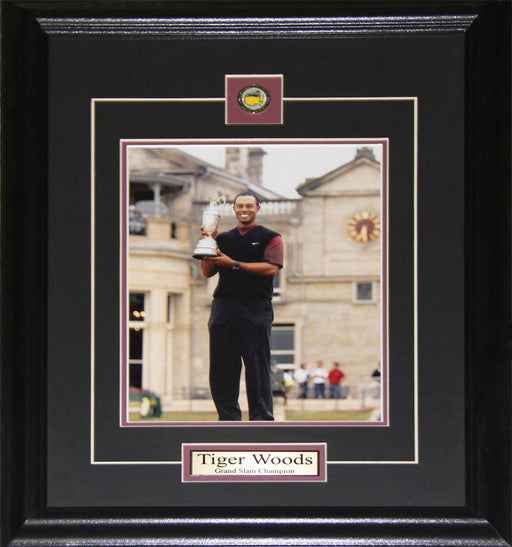 Tiger Woods PGA Golf Grand Slam Champion 8x10 Collector Frame