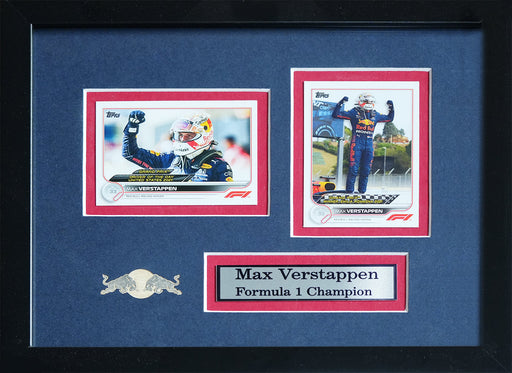 Max Verstappen F1 Formula 1 Racing 2 Card Sports Memorabilia Collector Frame