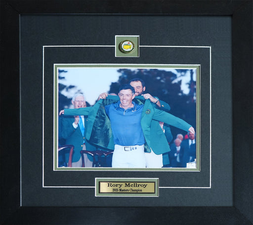 Rory McilRoy PGA 2025 Masters Champion Green Jacket Golf 8x10 Sports Memorabilia Collector Frame