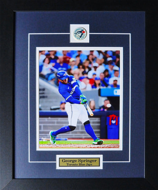George Springer Toronto Blue Jays 8x10 Sports Memorabilia Collector Frame