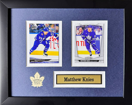 Matthew Knies Toronto Maple Leafs 2 Card Sports Memorabilia Collector Frame