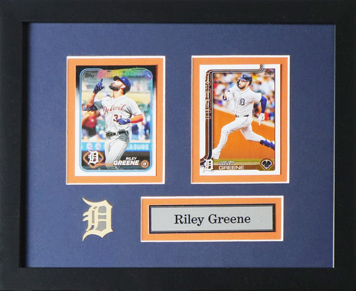 Riley Greene Detroit Tigers 2 Card Baseball Sports Memorabilia Collector Frame