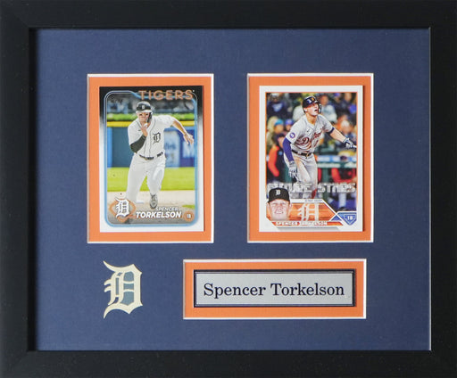 Spencer Torkelson Detroit Tigers 2 Card Baseball Sports Memorabilia Collector Frame