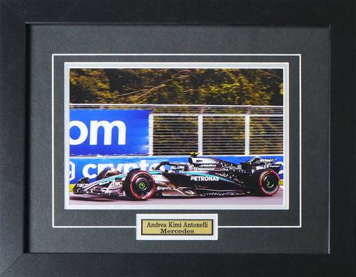 Andrea Kimi Antonelli Team Mercedes F1 8x12 Sports Racing Memorabilia Collector Frame
