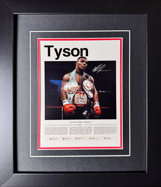Mike Tyson Boxing Career 8x12 Photo Sports Memorabilia Collector Frame