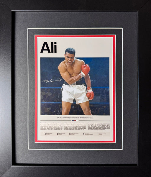 Muhammad Ali Boxing Career 8x12 Photo Sports Memorabilia Collector Frame