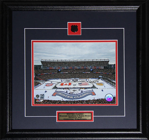 2016 Winter Classic Montreal Canadiens vs. Boston Bruins Gillette Stadium 8x10 Hockey Frame