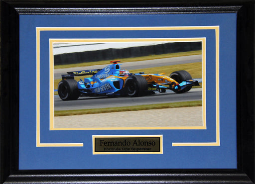 Fernando Alonso Formula 1 Auto Motorsport Racing Driver 8x10 Collector Frame