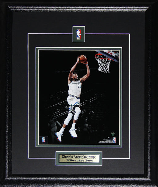 Giannis Antetokounmpo Milwaukee Bucks Basketball Sports Memorabilia Collector 8x10 Frame