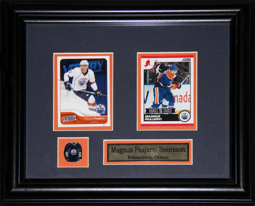 Magnus Paajarvi-Svensson Edmonton Oilers 2 Card Hockey Collector Frame