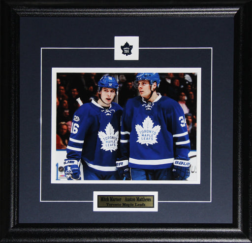 Auston Matthews & Mitch Marner Toronto Maple Leafs Hockey Sports Memorabilia Collector 8x10 Frame (Front)