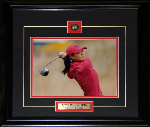 Michelle Wie Big Wiesy LPGA Female Golf 8x10 Collector Frame