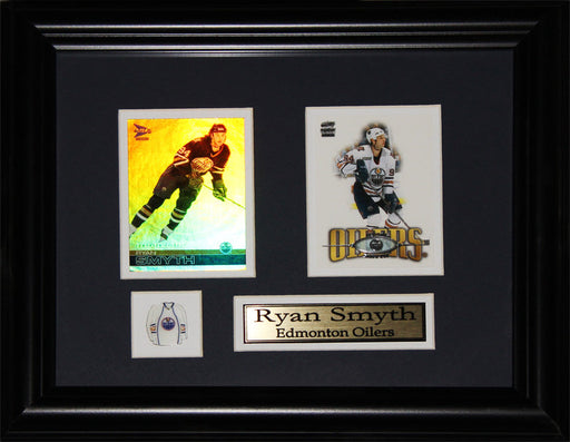 Ryan Smyth Edmonton Oilers 2 Card Hockey Memorabilia Collector Frame