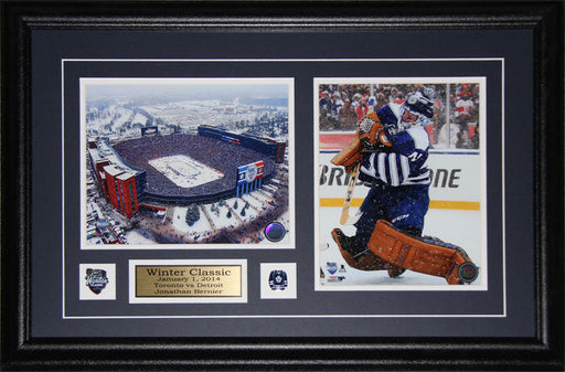 Jonathan Bernier Toronto Maple Leafs 2014 Winter Classic 2 Photo Hockey Frame
