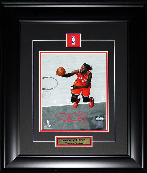 Demarre Carroll Toronto Raptors Signed 8x10 Basketball Collector Frame