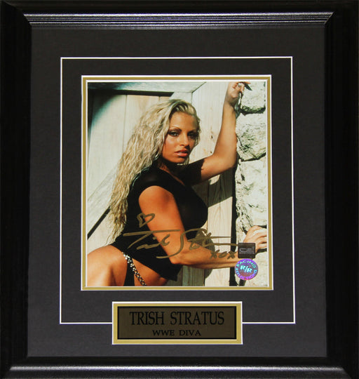 Trish Stratus WWF WWE World Wrestling Entertainment Federation Signed 8x10 Frame