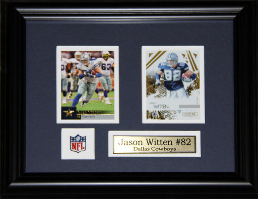 Jason Witten Dallas Cowboys 2 Card Football Memorabilia Collector Frame