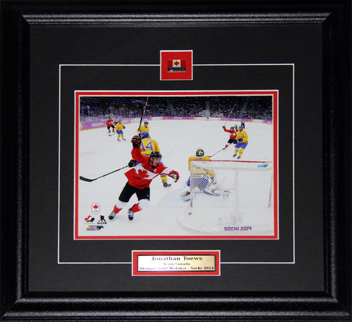 Jonathan Toews 2014 Team Canada Sochi Winter Olympics 8x10 Collector Frame