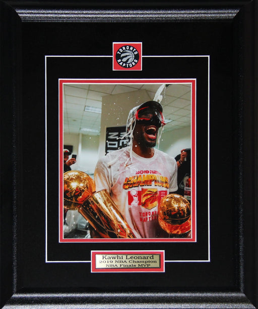 Kawhi Leonard Toronto Raptors Championship & MVP Champagne Shower 8x10 Frame