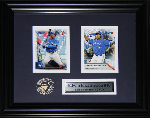 Edwin Encarnacion Toronto Blue Jays 2 Card Baseball Collector Frame