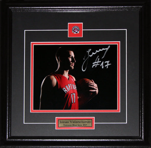 Jonas Valanciunas Toronto Raptors Signed 8x10 Basketball Collector Frame