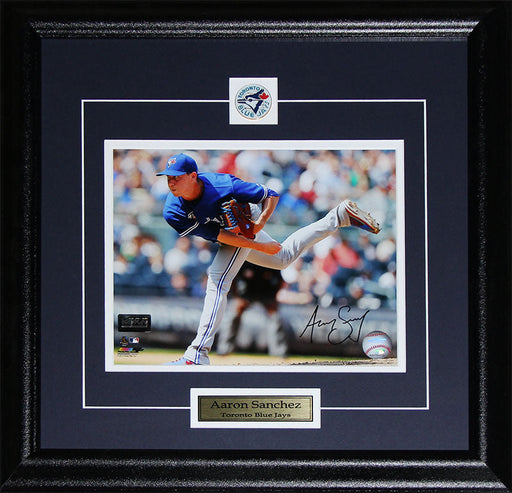 Aaron Sanchez Toronto Blue Jays Signed 8x10 Baseball Collector Frame