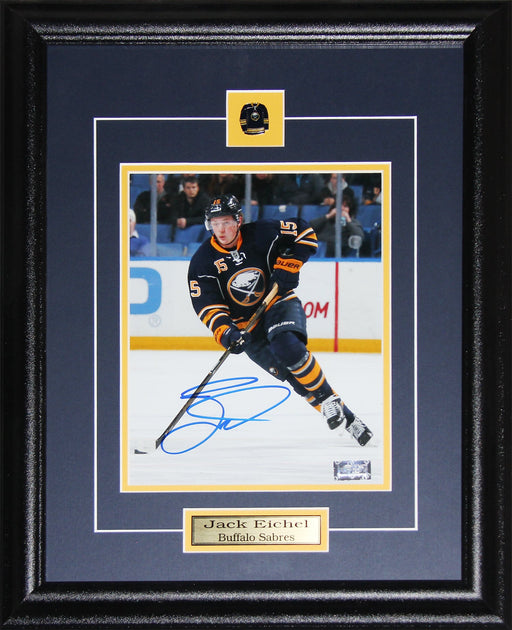 Jack Eichel Buffalo Sabres Signed 8x10 Hockey Memorabilia Collector Frame