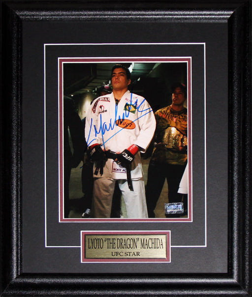 Lyoto The Dragon Machida UFC MMA Mixed Martial Arts Signed 8x10 Collector Frame