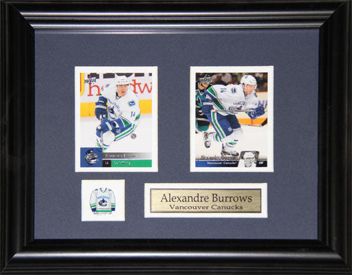 Alexander Burrows Vancouver Canucks 2 Card Hockey Collector Frame