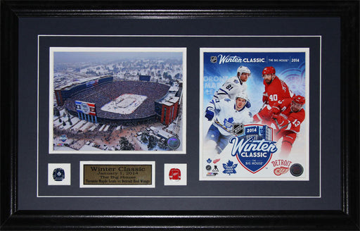 2014 Winter Classic Toronto Maple Leafs Detroit Red Wings 2 Photo Hockey Frame