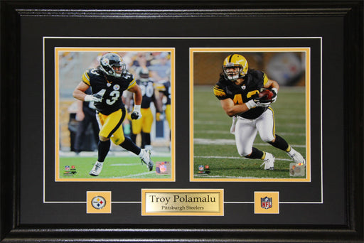 Troy Polamalu Pittsburgh Steelers 2 Photo Football Collector Frame