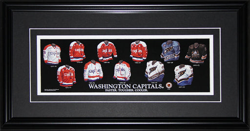 Washington Capitals Jersey Evolution Hockey Memorabilia Collector Frame