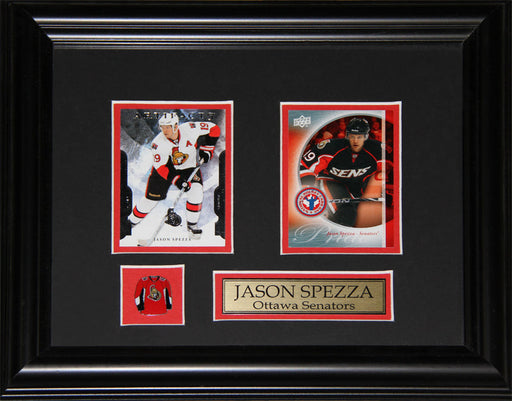 Jason Spezza Ottawa Senators 2 Card Hockey Memorabilia Collector Frame