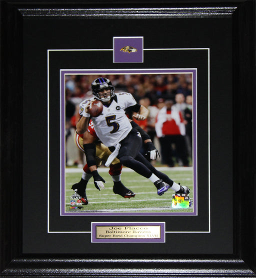 Joe Flacco Baltimore Ravens Superbowl XLVII 8x10 Football Collector Frame