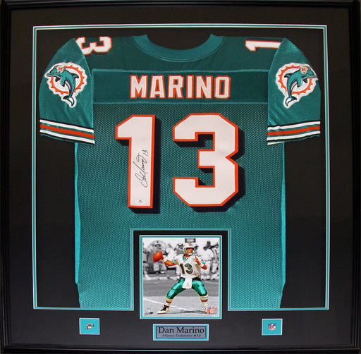 Dan Marino Miami Dolphins Signed Jersey Football Memorabilia Collector Frame