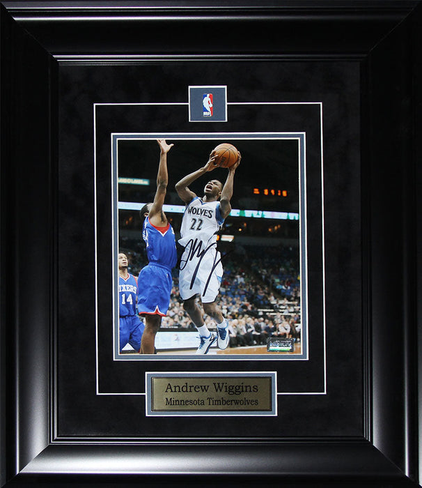 Andrew Wiggins Minnesota Timberwolves Signed 8x10 Basketball Collector Frame