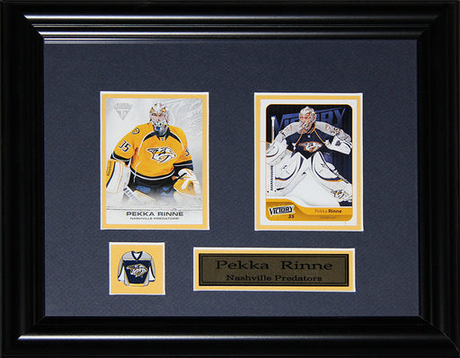 Pekka Rinne Nashville Predators 2 Card Hockey Memorabilia Collector Frame