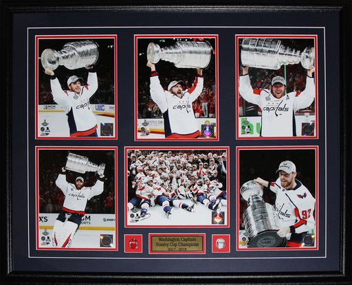 2018 Washington Capitals Stanley Cup Ovechkin Backstrom Holtby Oshie Kuznetsov 6 Photo Hockey Frame