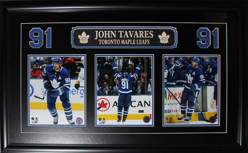 John Tavares Toronto Maple Leafs 3 Photo etched Hockey Collector Frame