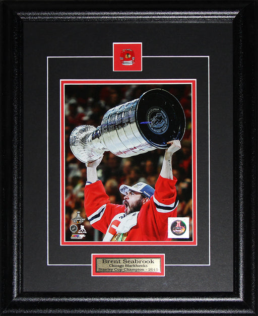 Brent Seabrook Chicago Blackhawks 2015 Stanley Cup 8x10 Hockey Frame