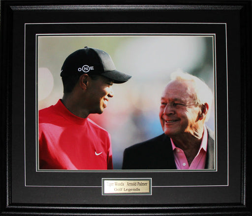 Arnold Palmer & Tiger Woods PGA Golf Legends 16x20 Collector Frame