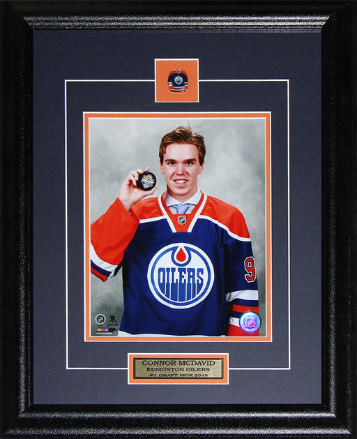 Connor McDavid Edmonton Oilers draft 8x10 Hockey Memorabilia Collector Frame